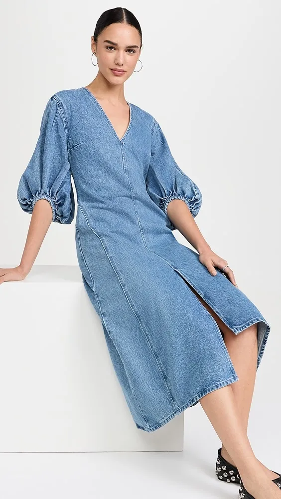 Stine Goya   Volume Sleeves Midi Dress 