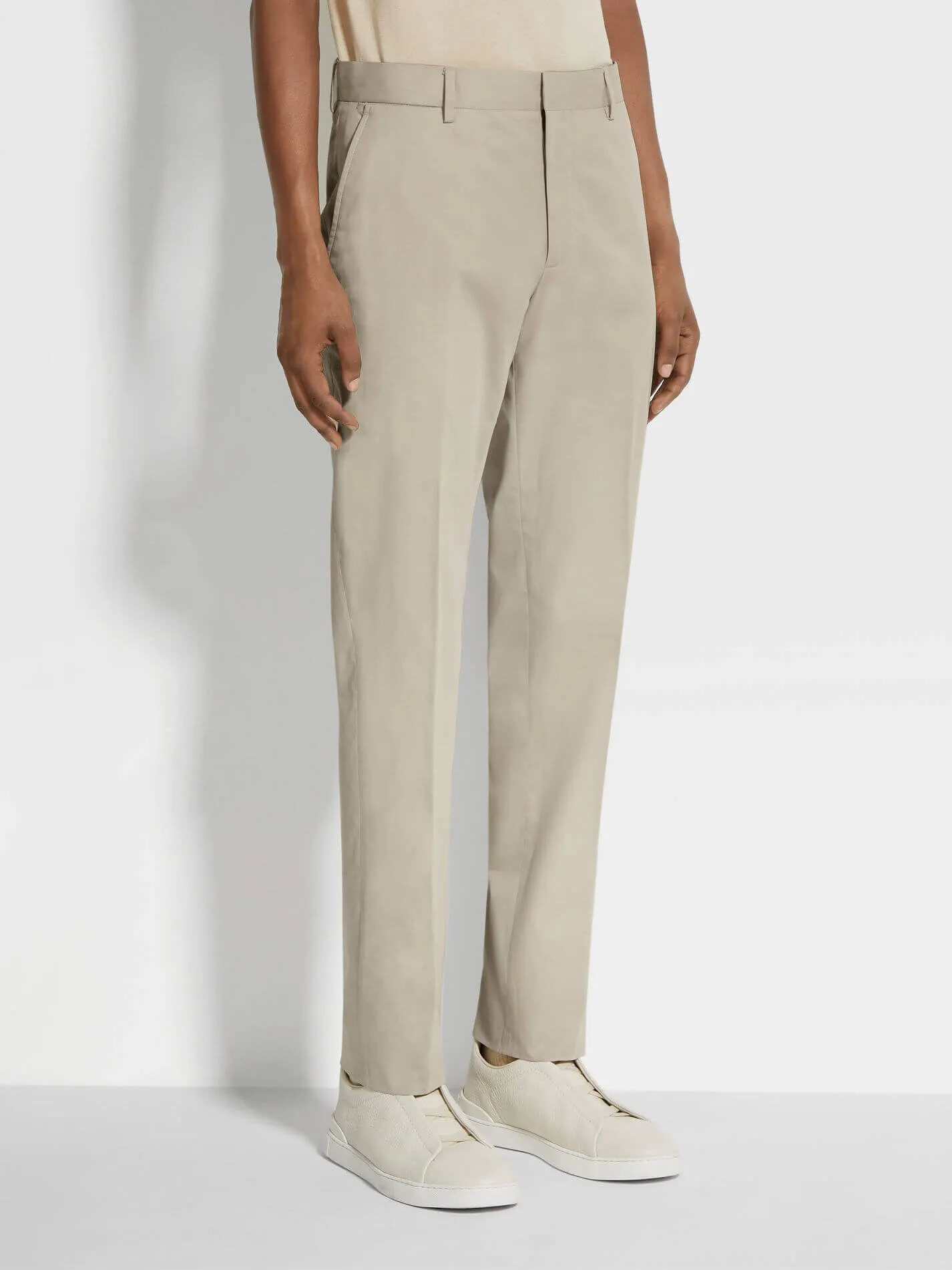 Stretch Cotton Pants