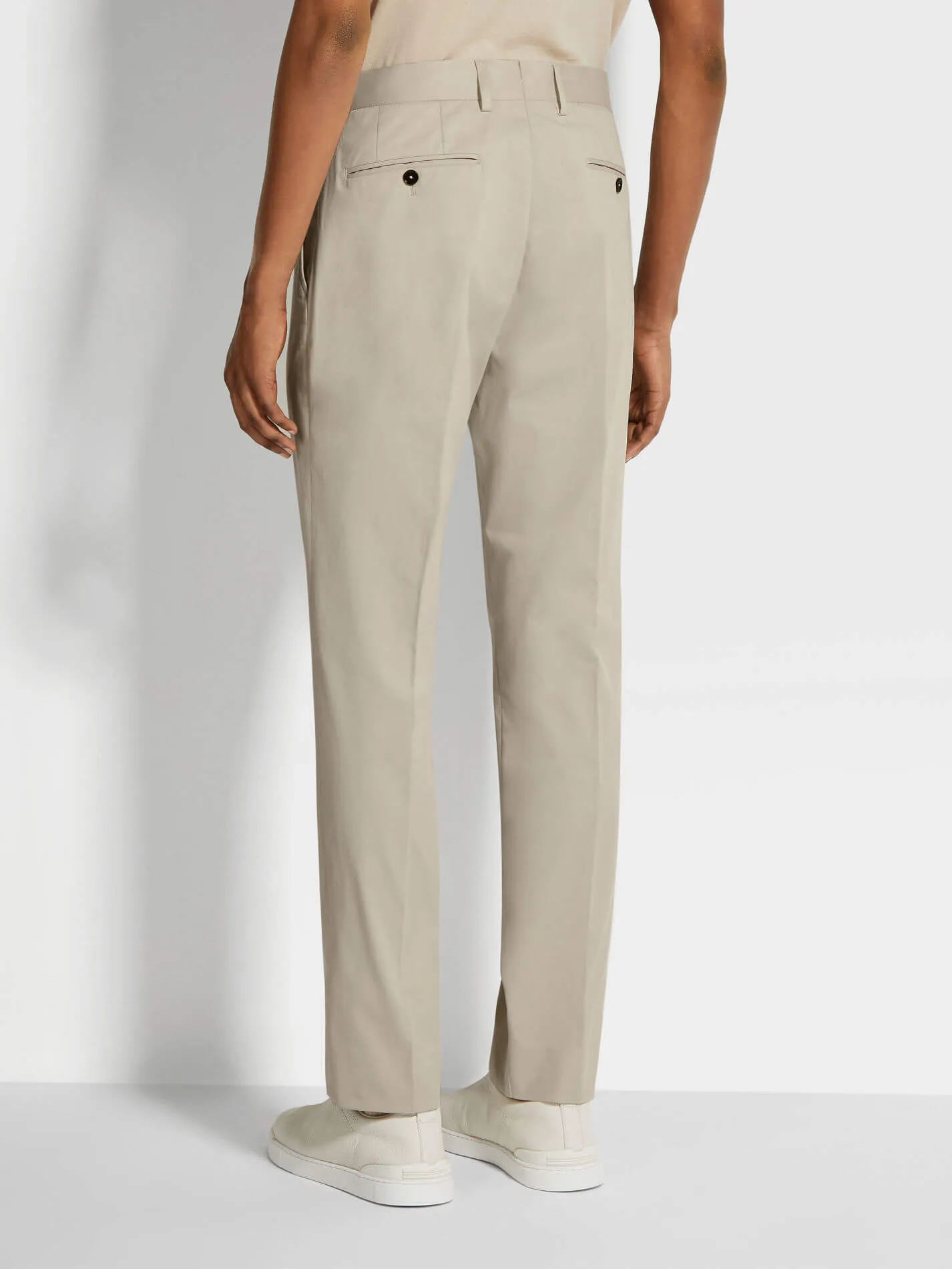 Stretch Cotton Pants