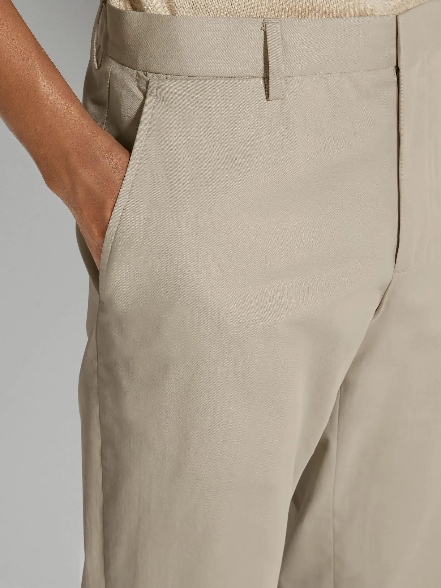 Stretch Cotton Pants