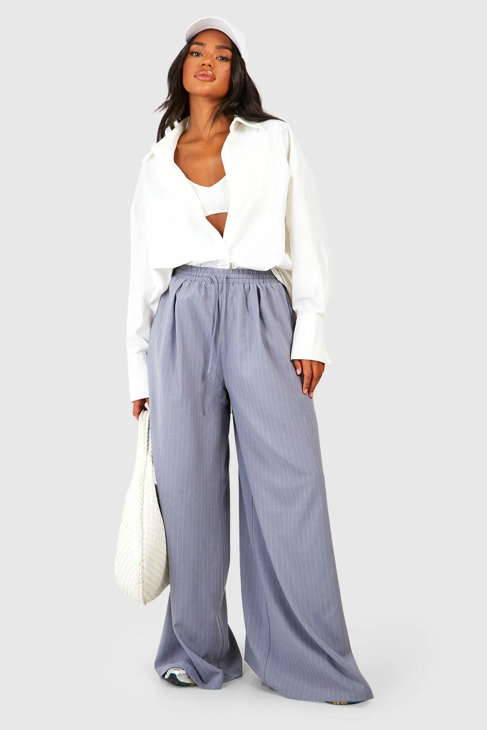 Stripe Wide Leg Pants