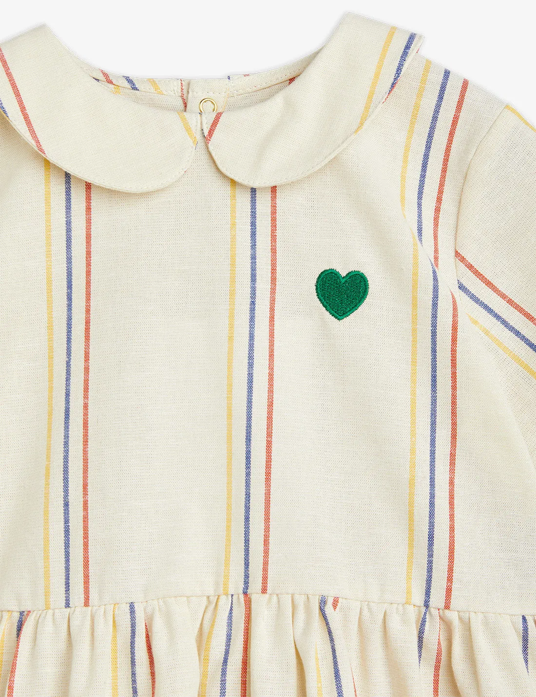 Stripe Woven Heart Dress | Off White