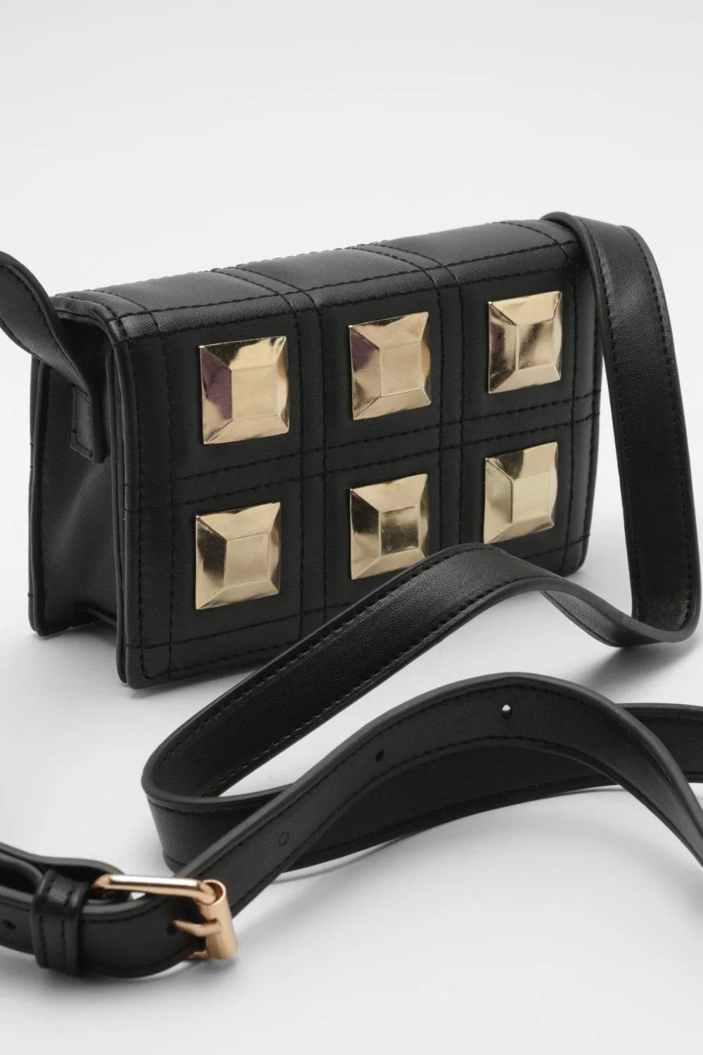 Studded Square Crossbody Bag