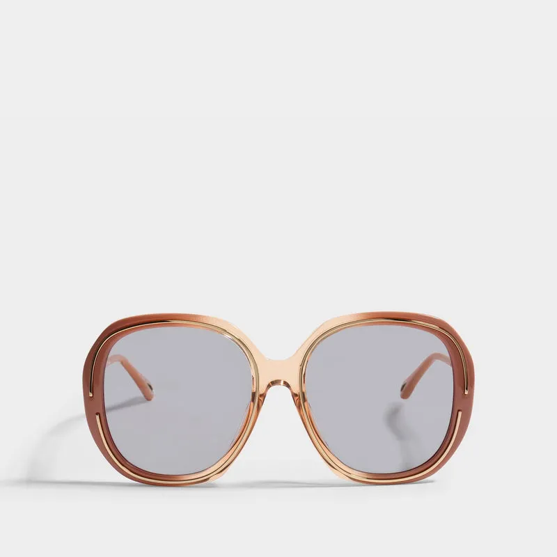 Sunglasses in Brown Bio Injection