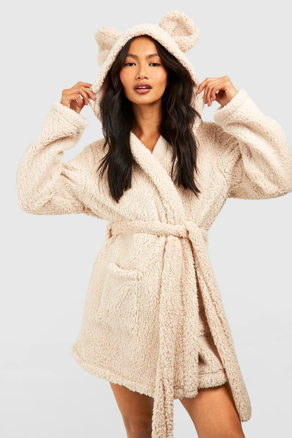 Super Soft Hooded Fleece Robe