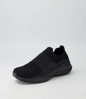 SUPERSOFT Peace Black Knit Sneakers