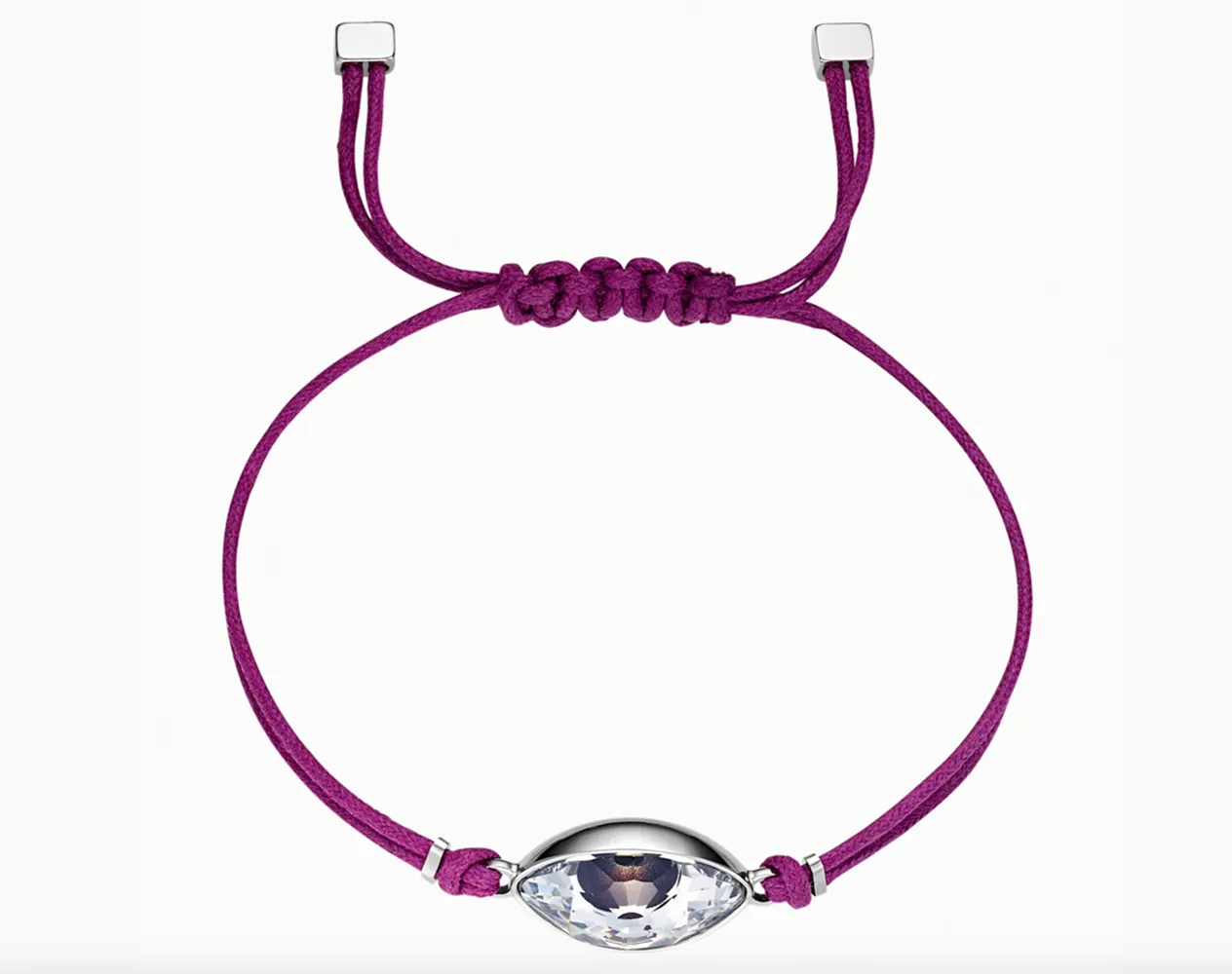 Swarovski POWER COLLECTION EVIL EYE BRACELET, Purple, Stainless Steel -5508534