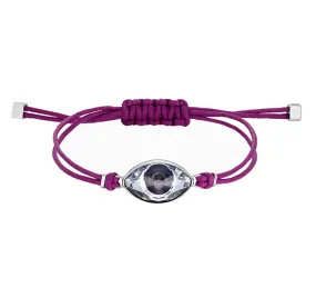 Swarovski POWER COLLECTION EVIL EYE BRACELET, Purple, Stainless Steel -5508534