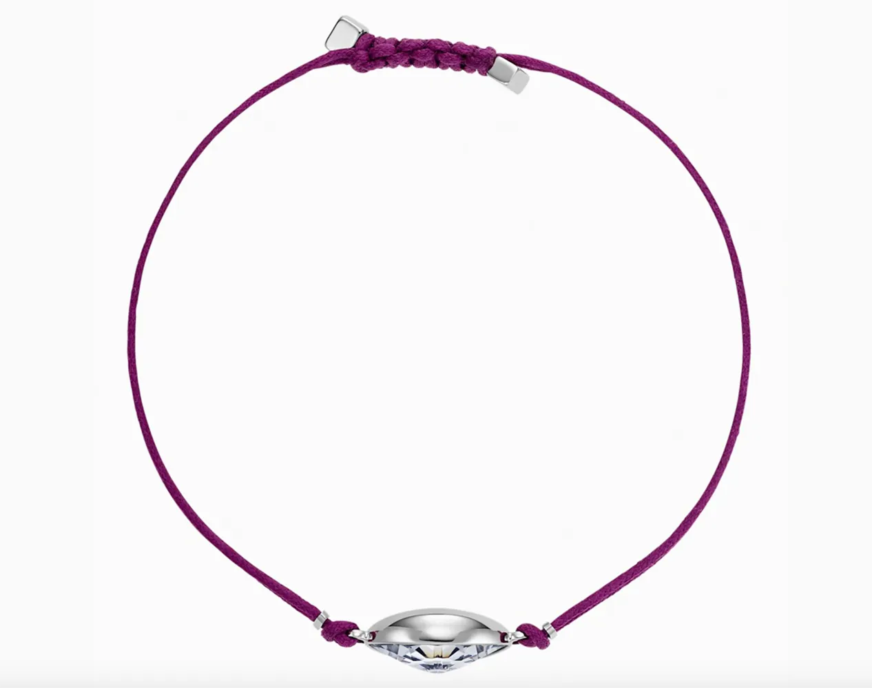 Swarovski POWER COLLECTION EVIL EYE BRACELET, Purple, Stainless Steel -5508534