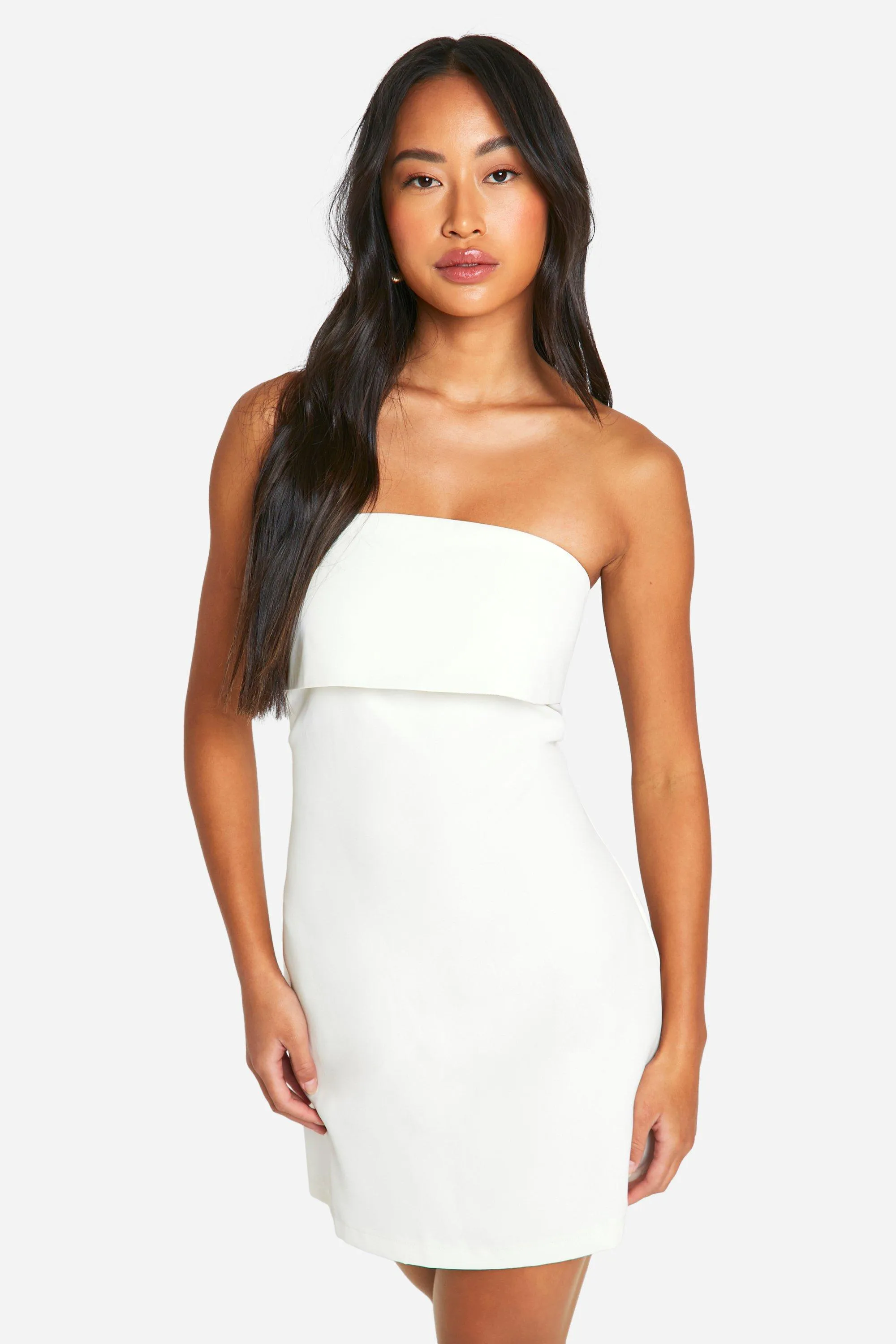 Tailored Bandeau Mini Dress