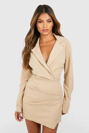 Tailored Wrap Detail Fitted Blazer Romper