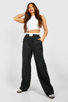 Tall Contrast Waistband Detail Pants