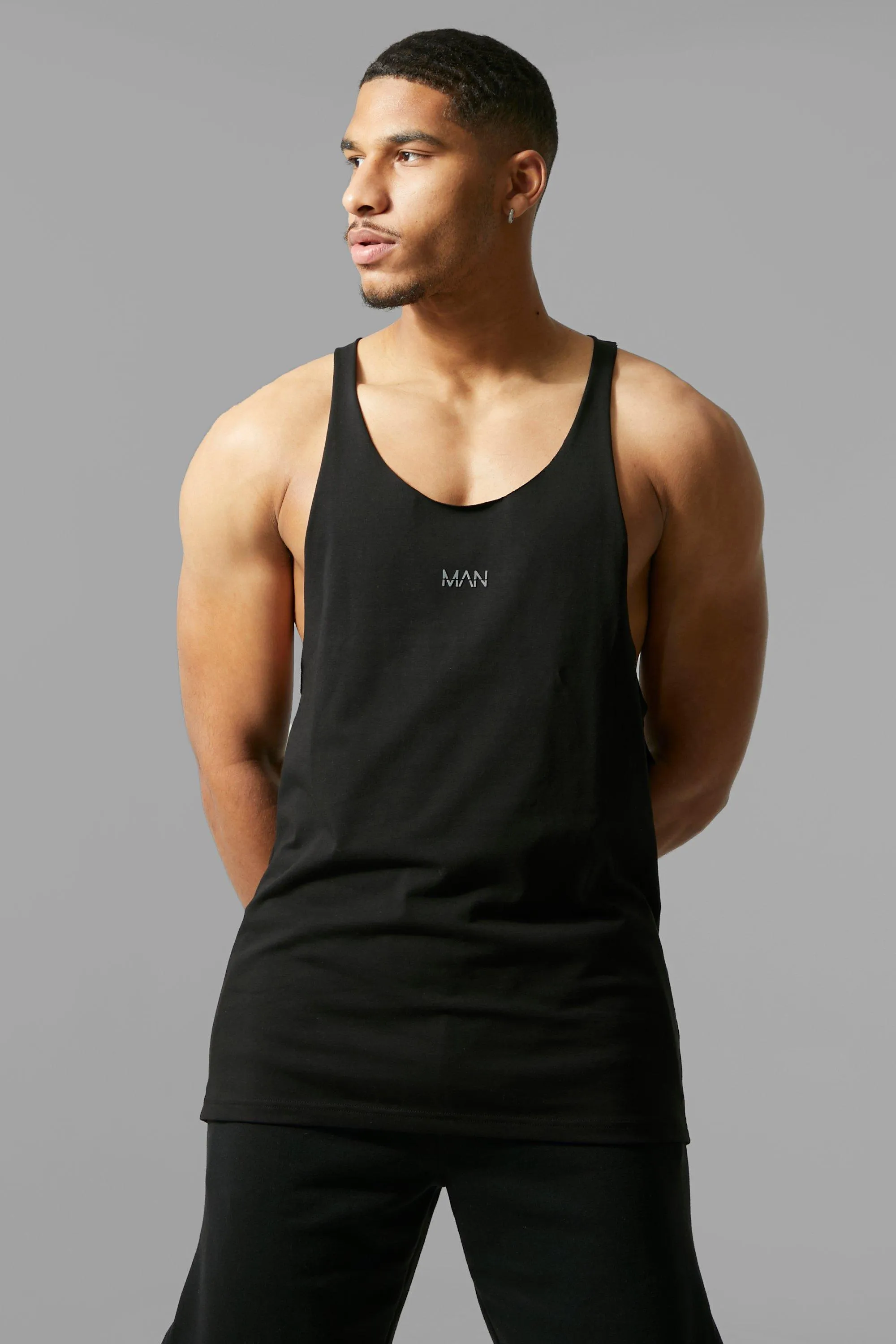 Tall Man Active Raw Edge Stringer Vest