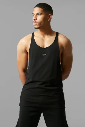 Tall Man Active Raw Edge Stringer Vest