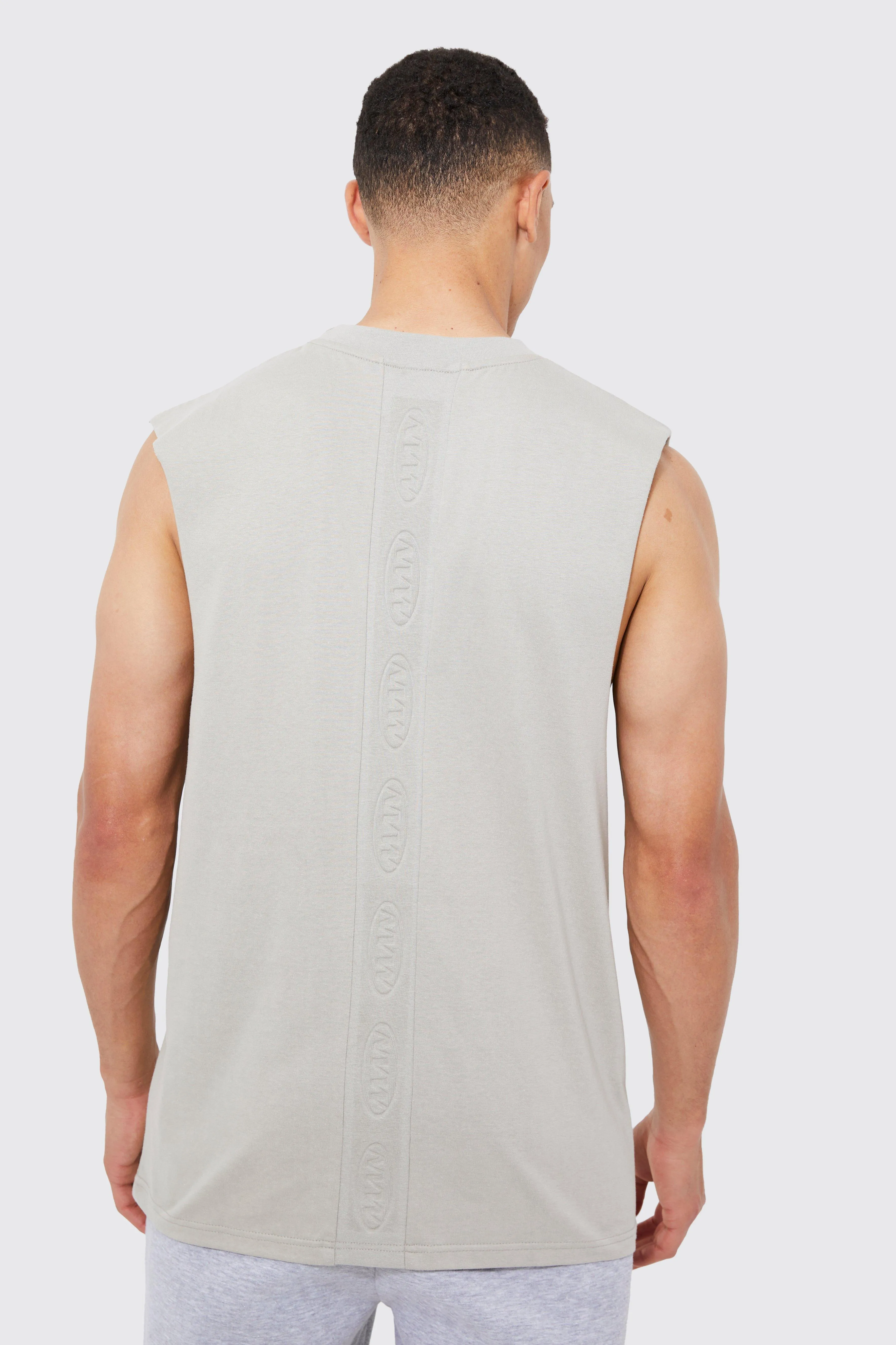 Tall Man Oversized Debossed Rib Vest