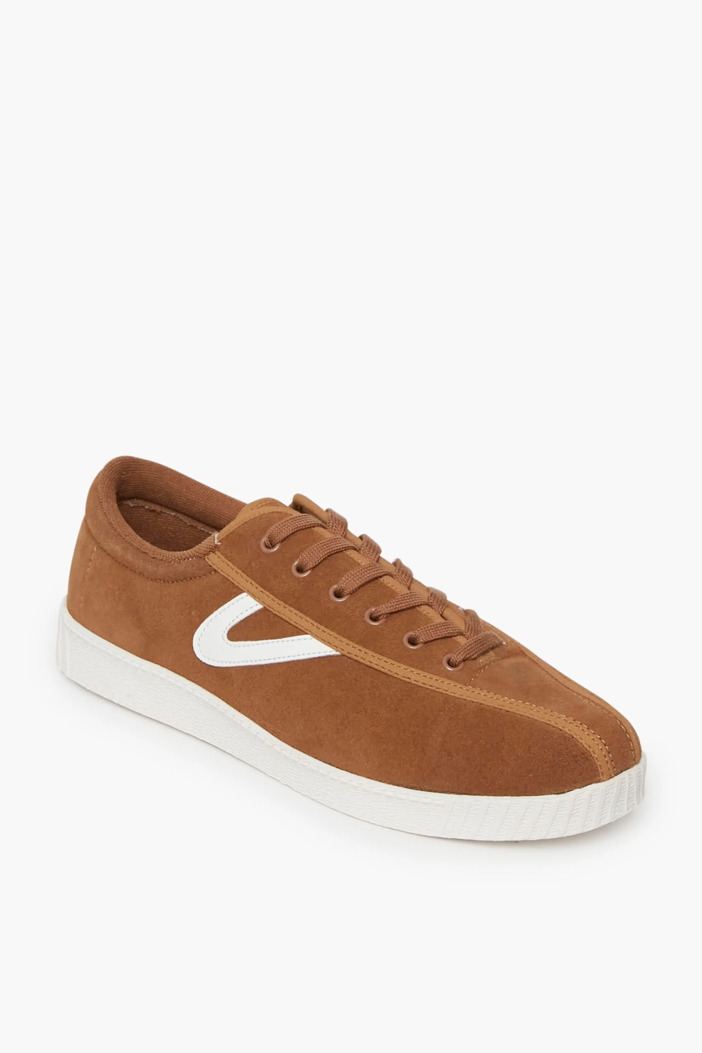 Tan Nylite Suede Sneakers