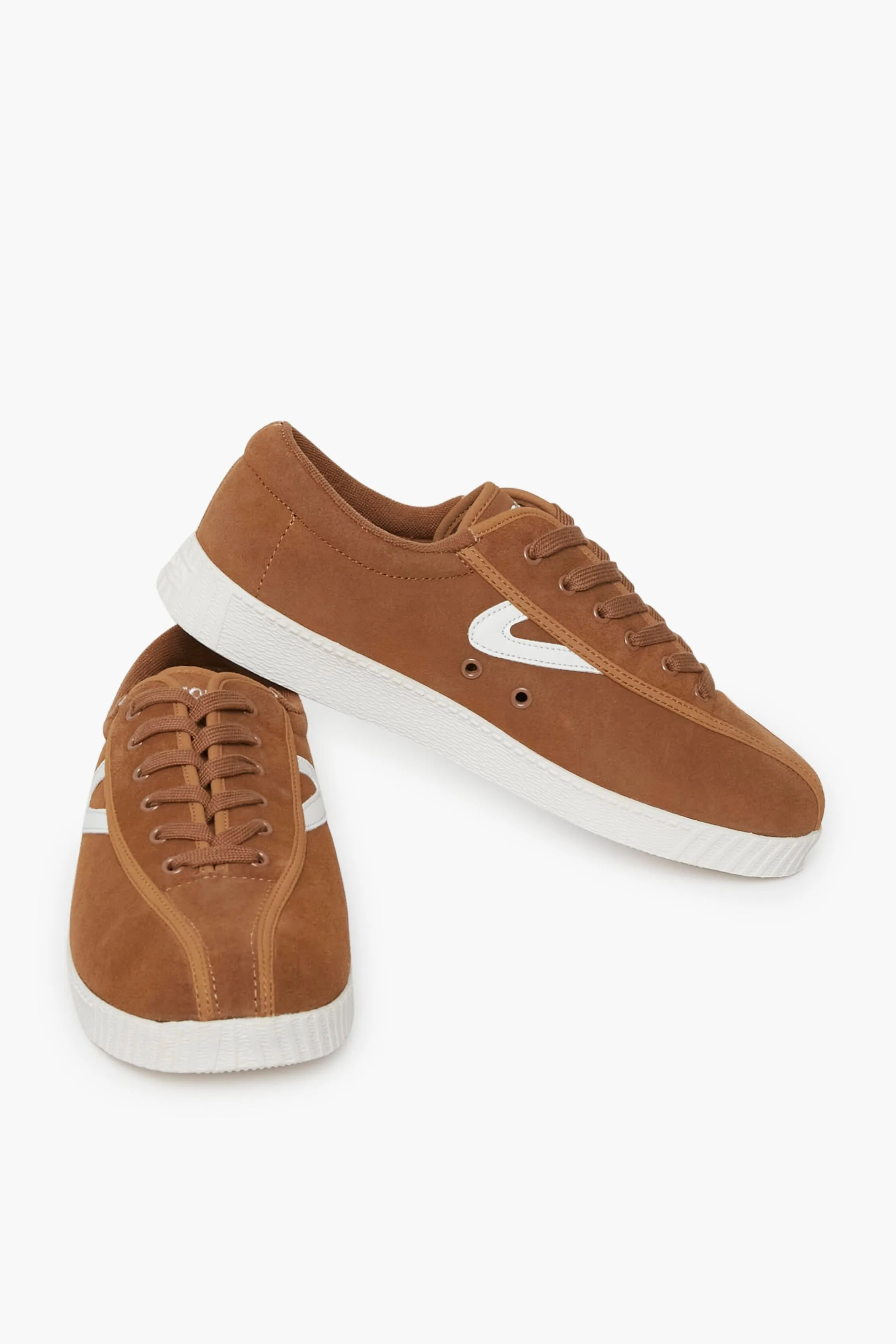 Tan Nylite Suede Sneakers