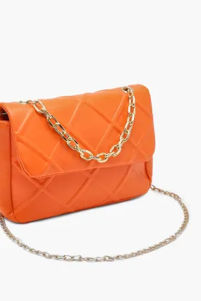 Textured Chain Cross Body Bag