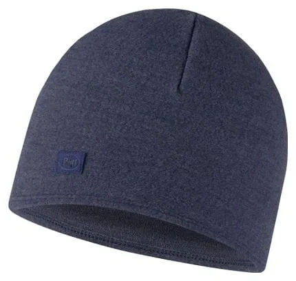 Unisex Buff Merino Wool Beanie Navy Blue