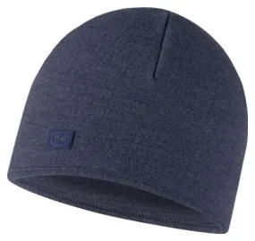 Unisex Buff Merino Wool Beanie Navy Blue