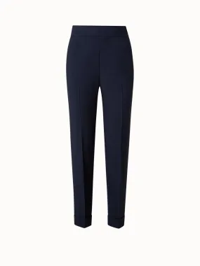 Viscose Crêpe Tapered Pants