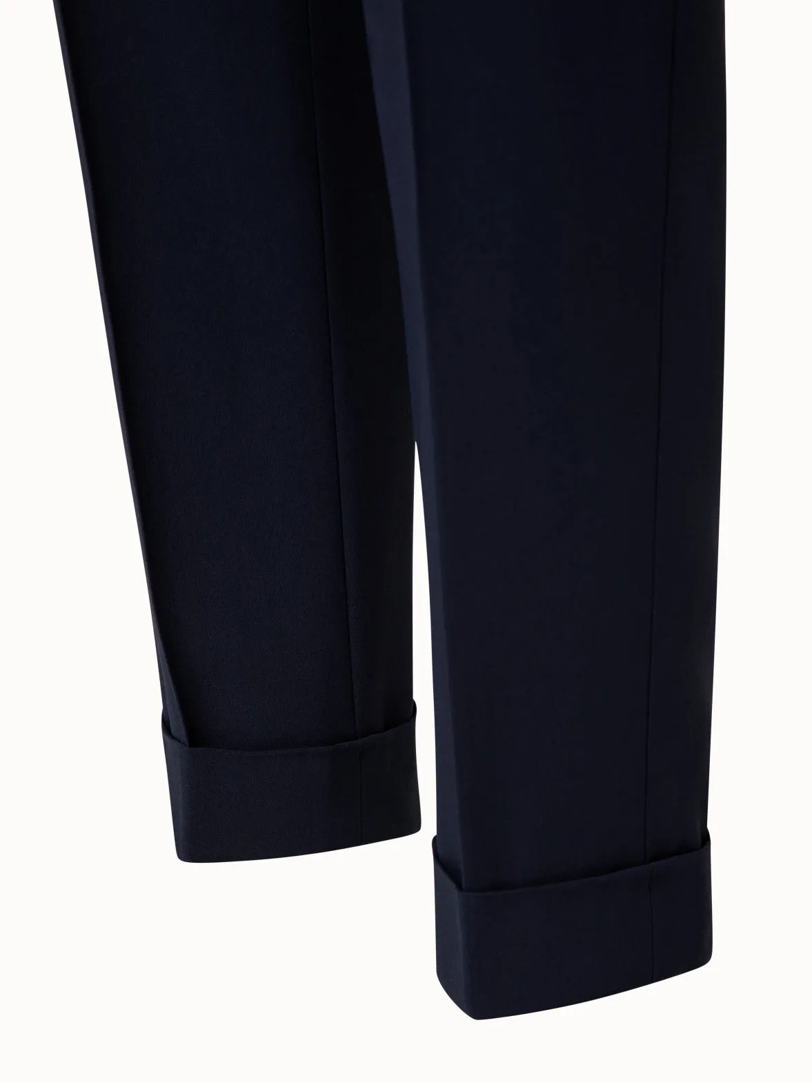 Viscose Crêpe Tapered Pants