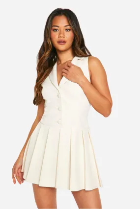 Waistcoat Tennis Skirt Dress