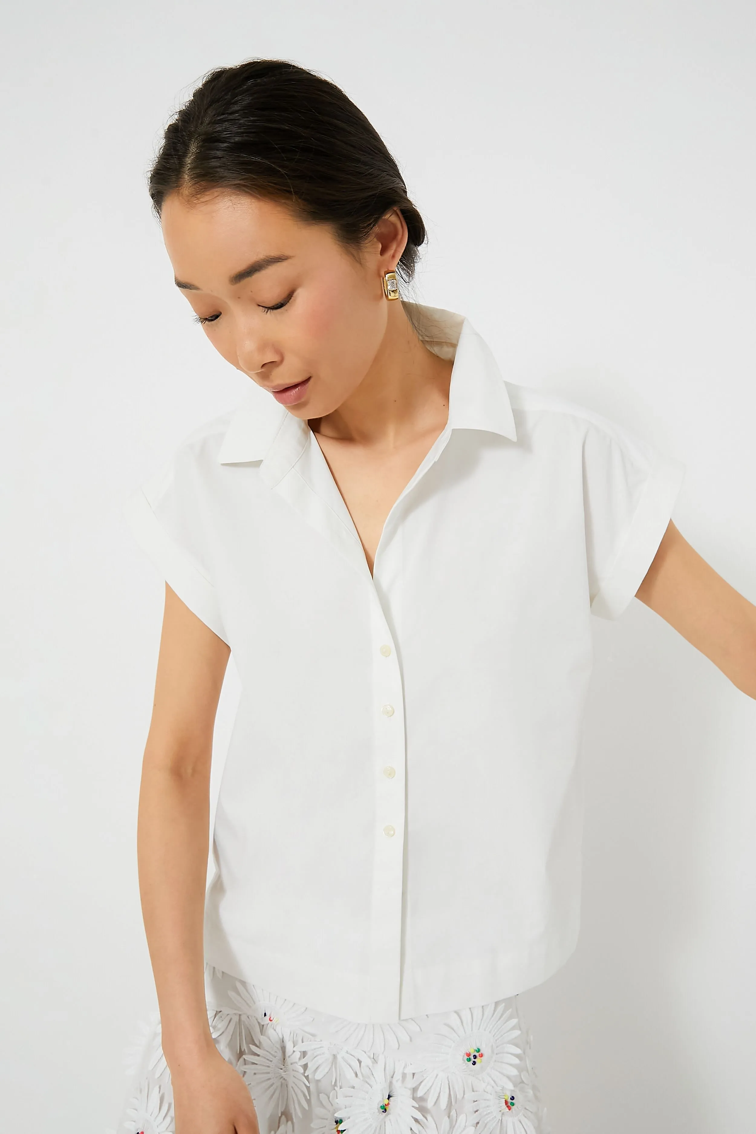 White Fritz Button Down