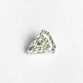 White Step Cut Diamond - 0.51ct Shield