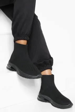 Wide Width Tonal Bubble Sock Sneakers