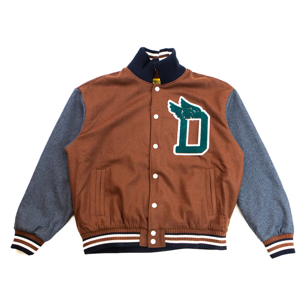 Wings Varsity Jacket (Brown)