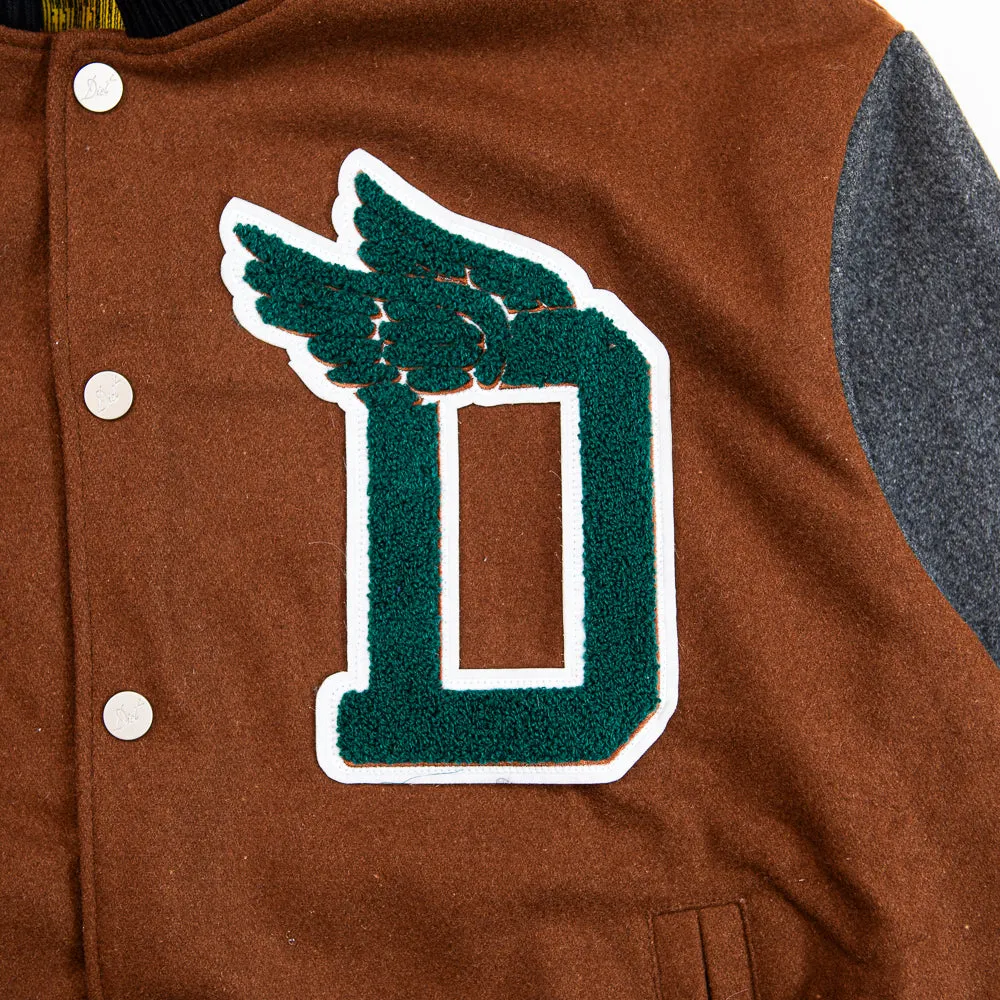 Wings Varsity Jacket (Brown)