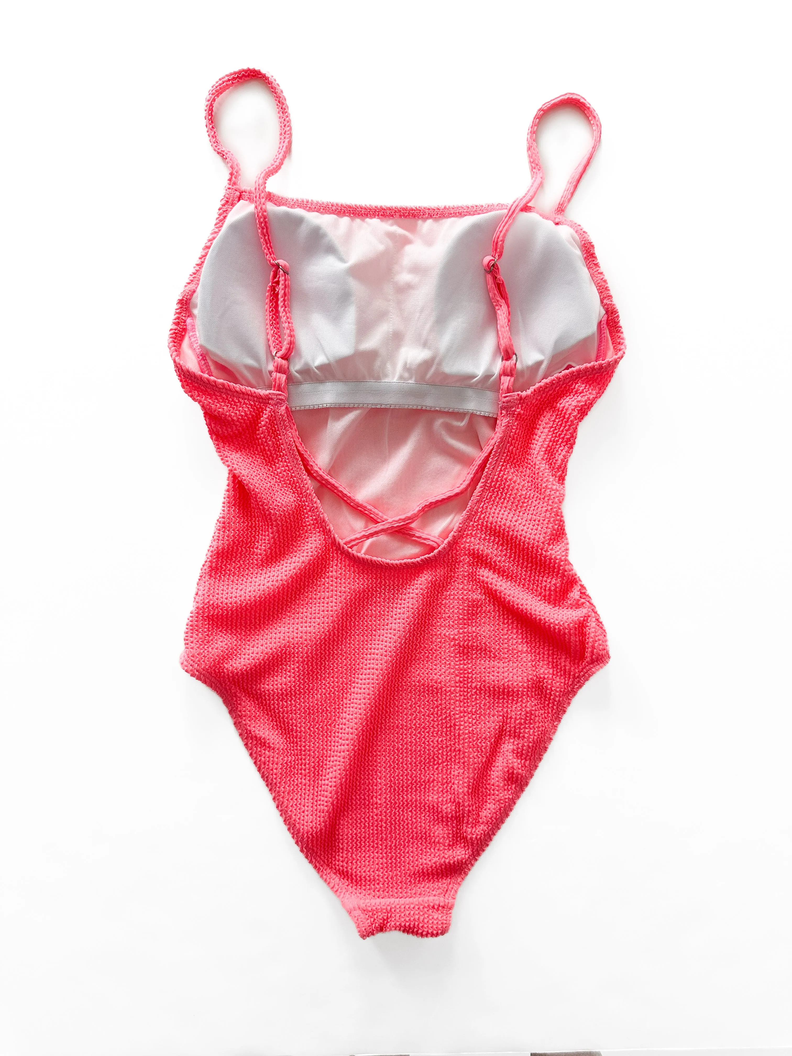 Women's One-Piece Swimsuit - Neon Pink