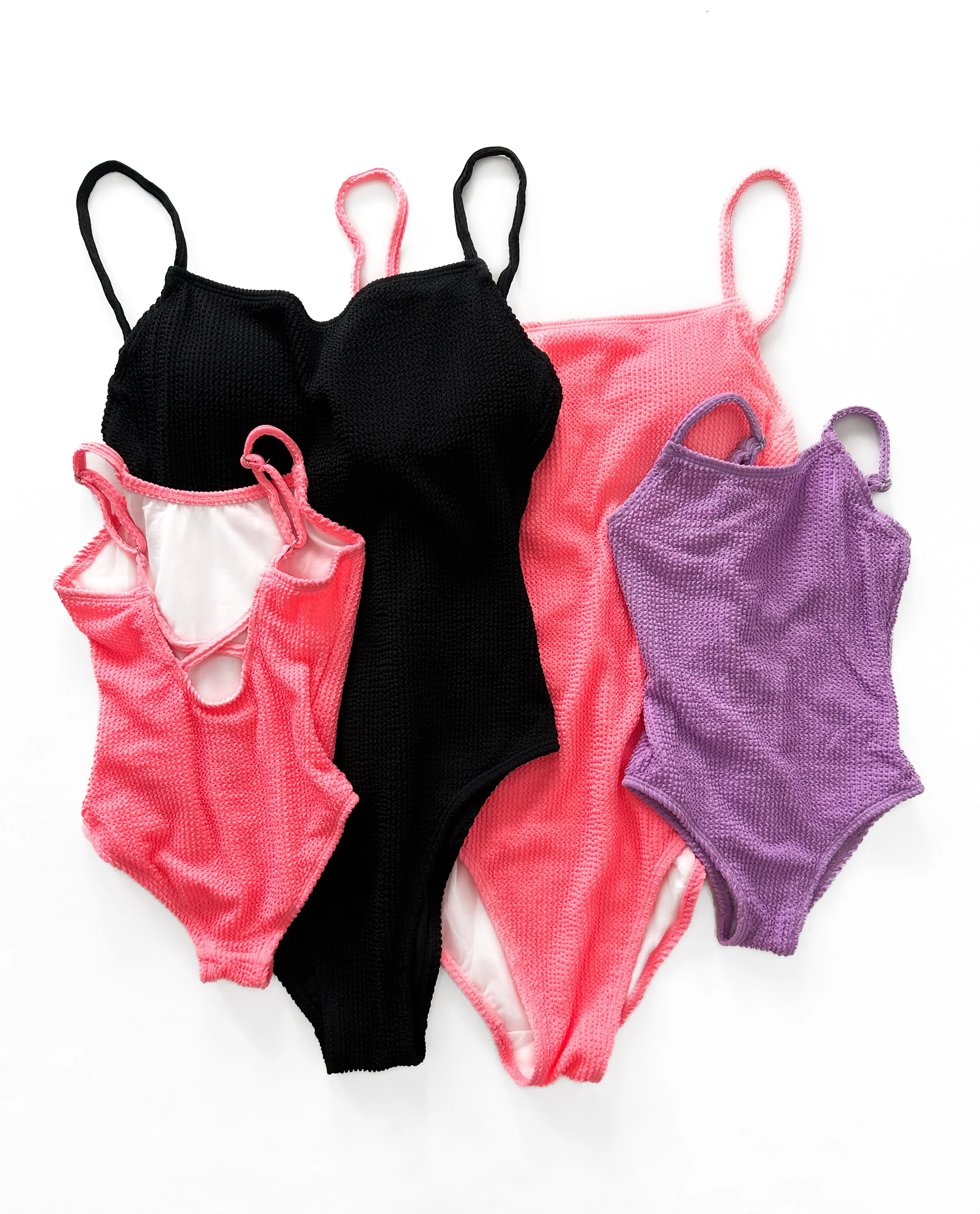 Women's One-Piece Swimsuit - Neon Pink