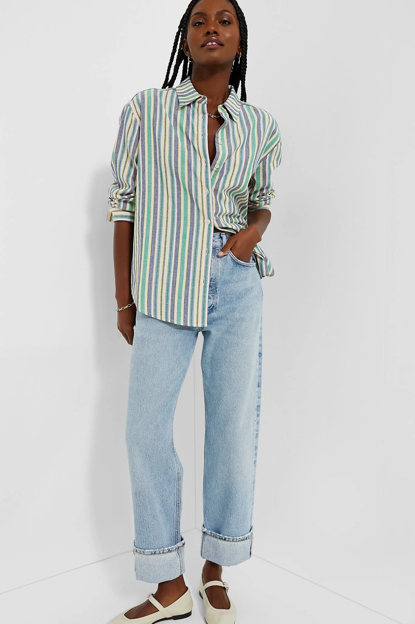 Zephyr Stripe Keegan Button Down